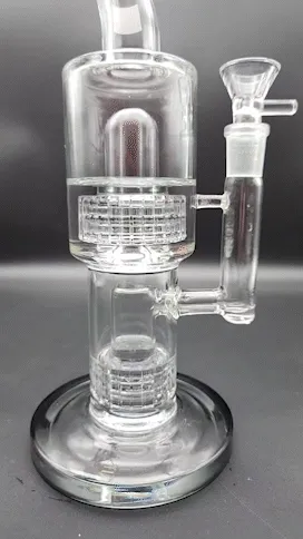 11 Double Matrix Bent Neck Water Pipe