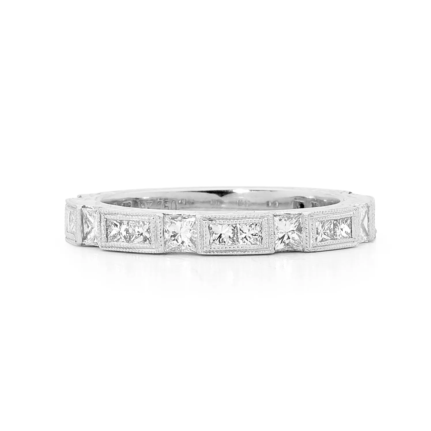 18ct White Gold Princess Cut Diamond Ring