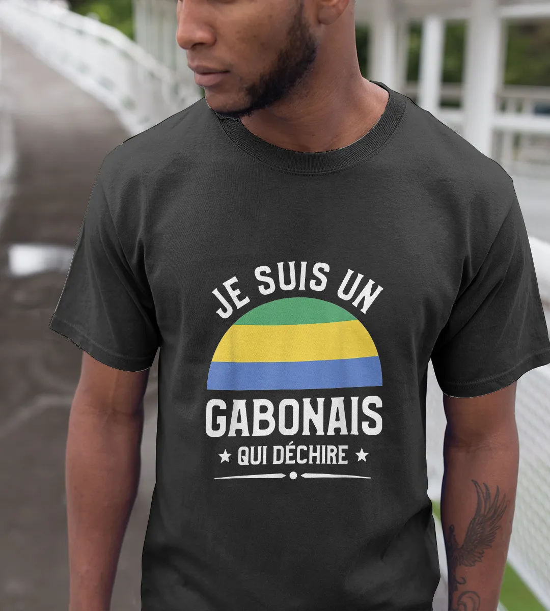 1sttheworld T-Shirt - I Am A Gabonese Who Is Tearing Gabon Apart T-Shirt Black A35