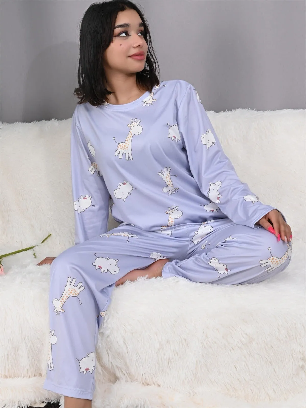 2 Pcs Women 's Long Sleeve Sleep Set 499188 -M