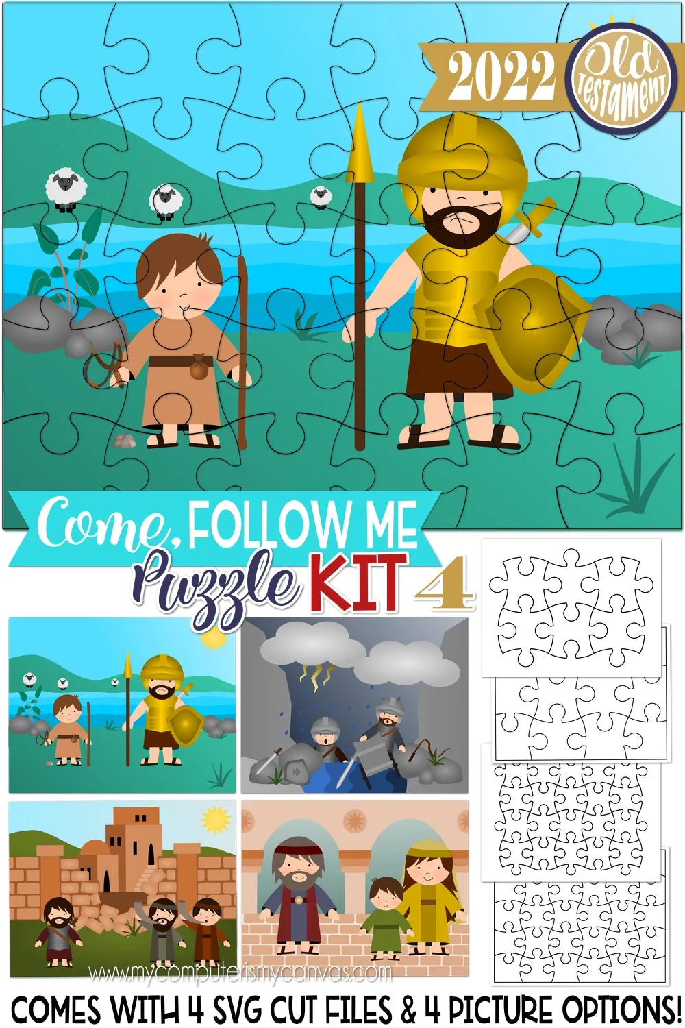 2022 CFM Old Testament Puzzle Cut Collection {KIT 4} PRINTABLE