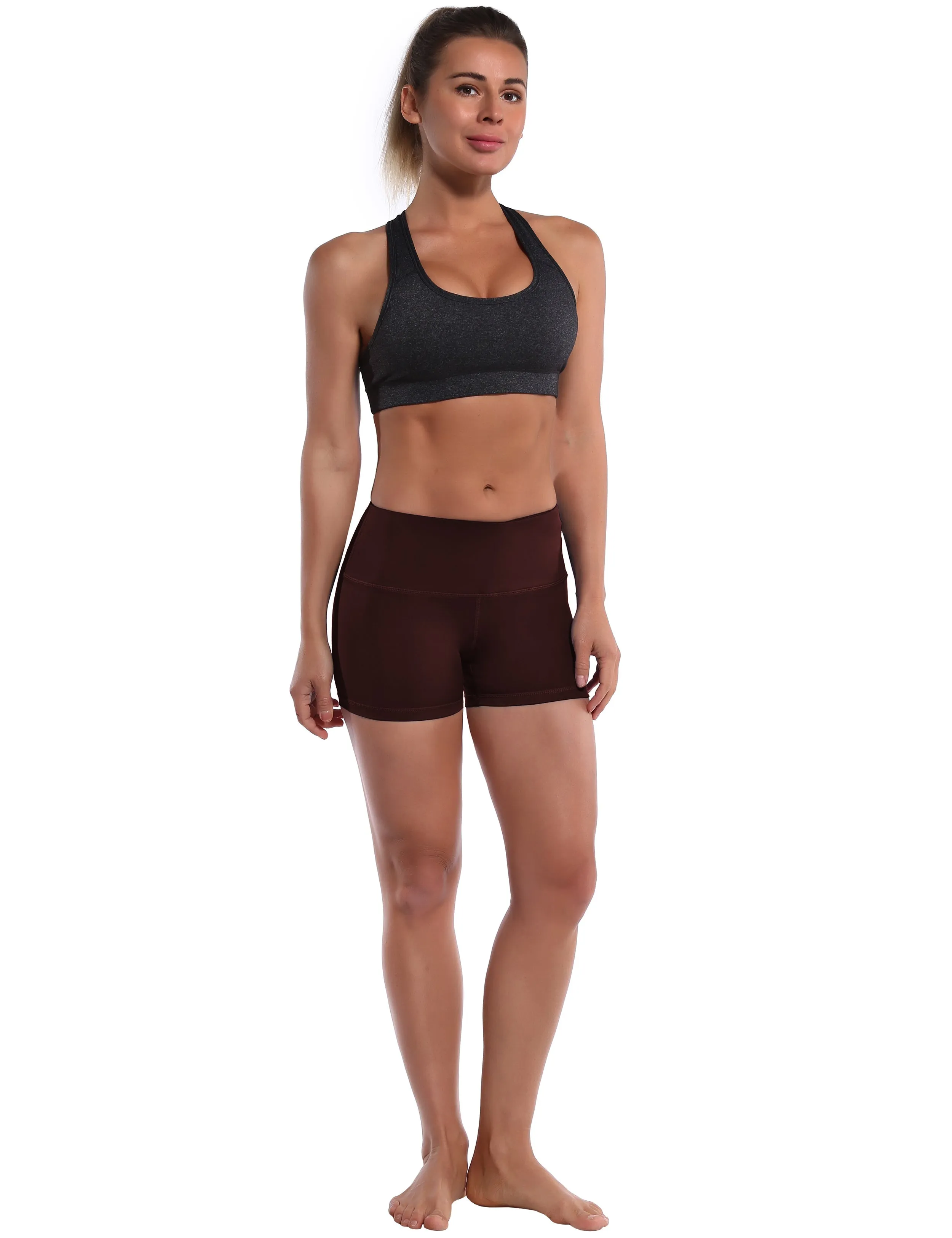 2.5 yogastudio Shorts mahoganymaroon_yogastudio