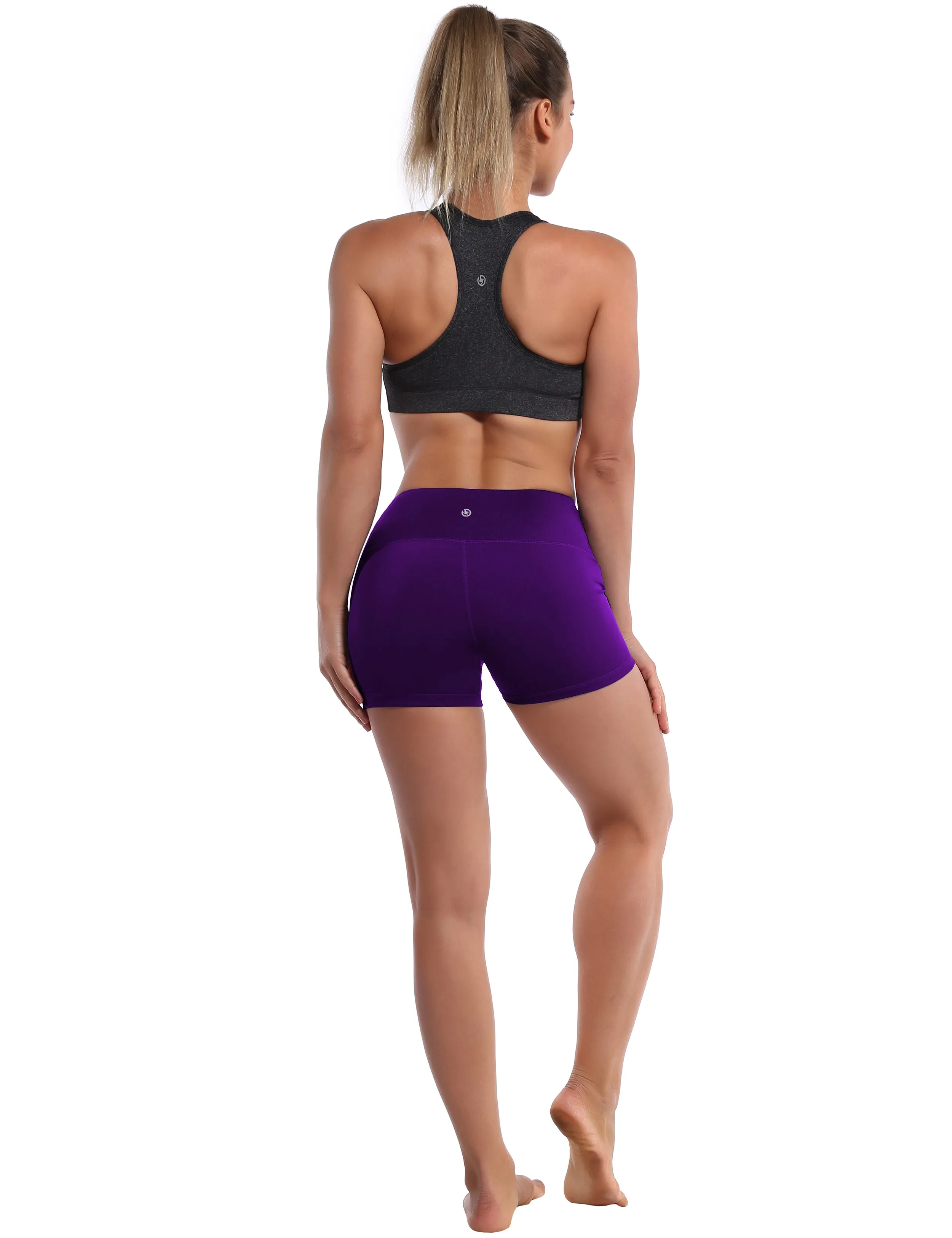 2.5" Yoga Shorts eggplantpurple