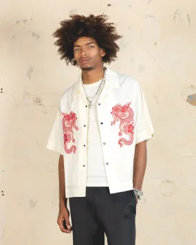 404 Drago Button Up Shirt Off White