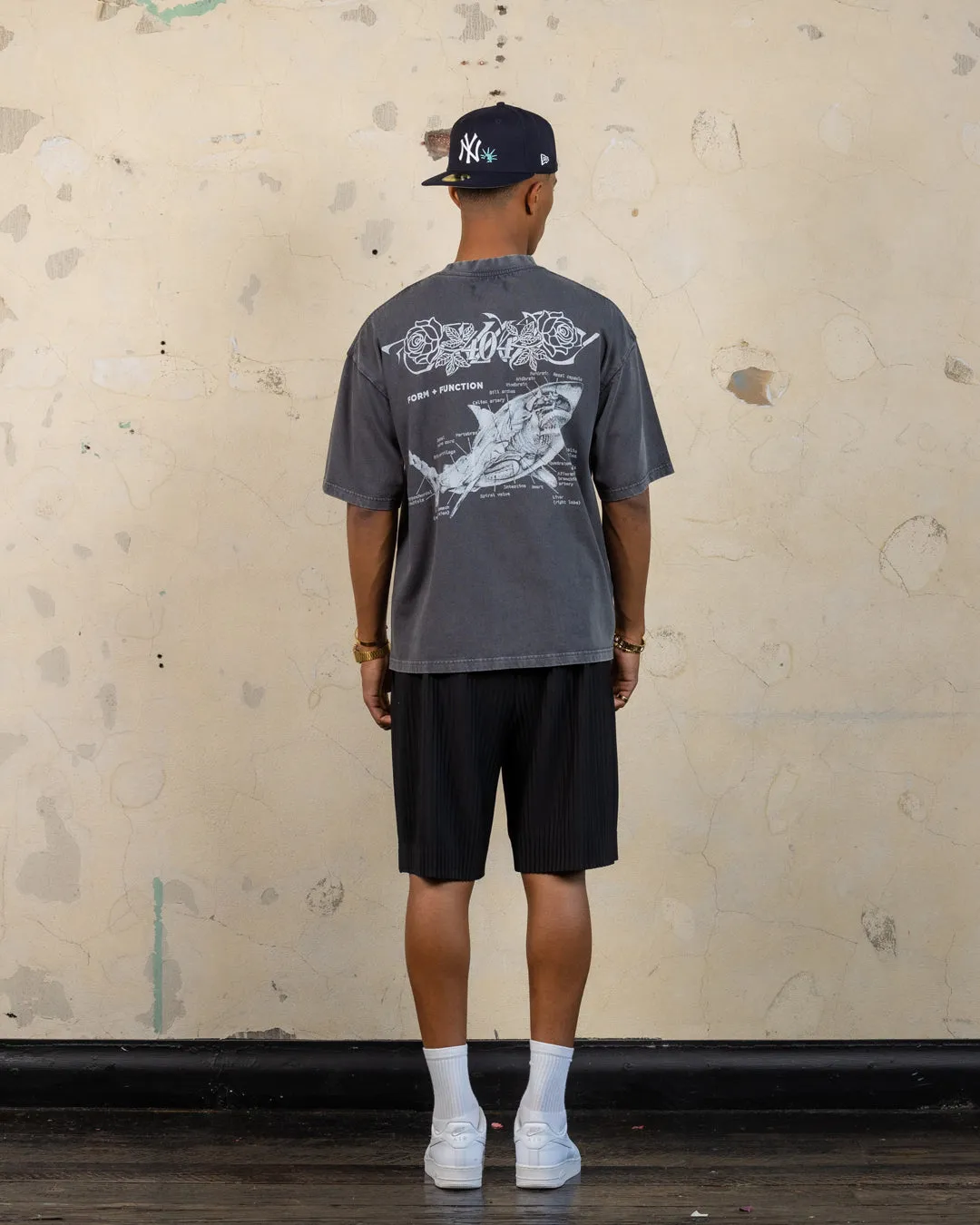 404 Riptide Vintage T-Shirt Charcoal