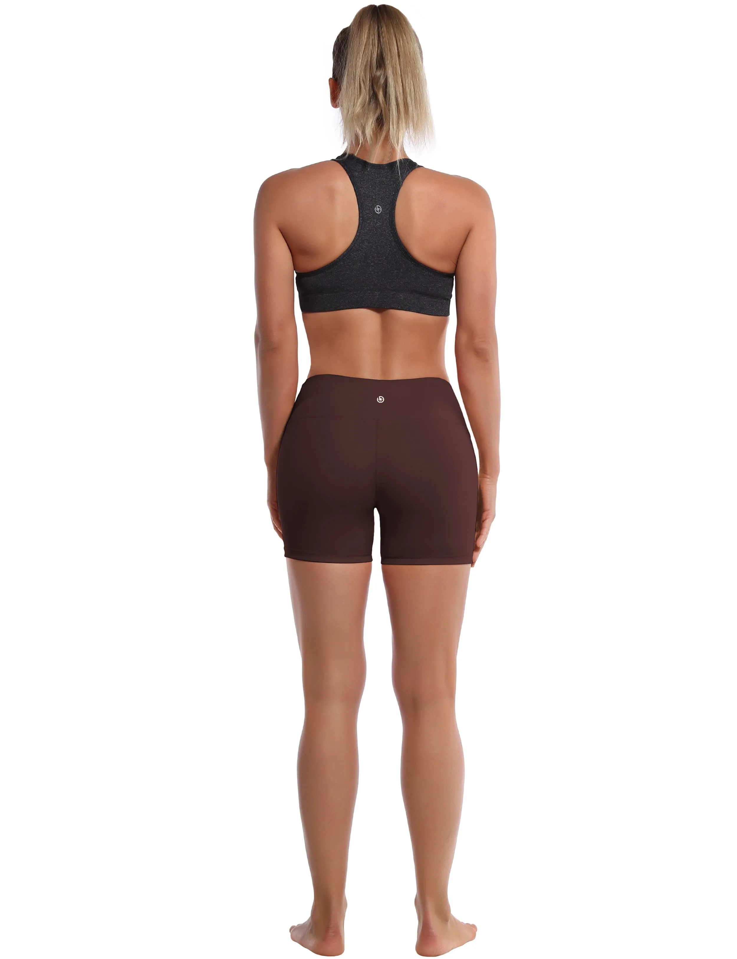 4" Yoga Shorts mahoganymaroon