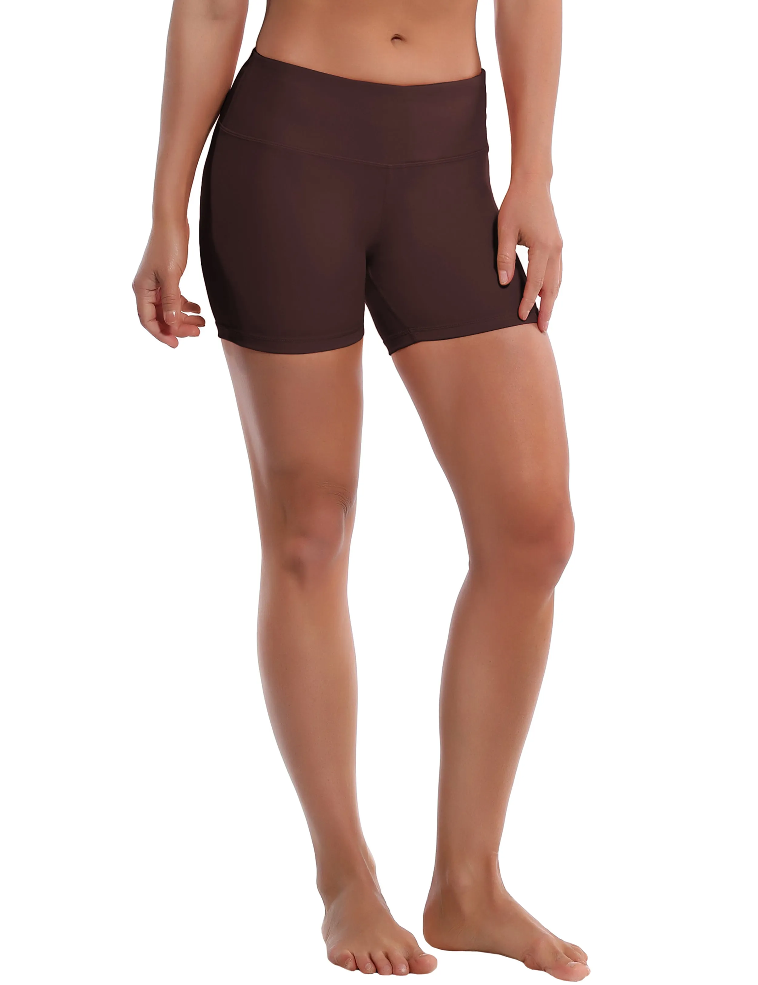 4" Yoga Shorts mahoganymaroon