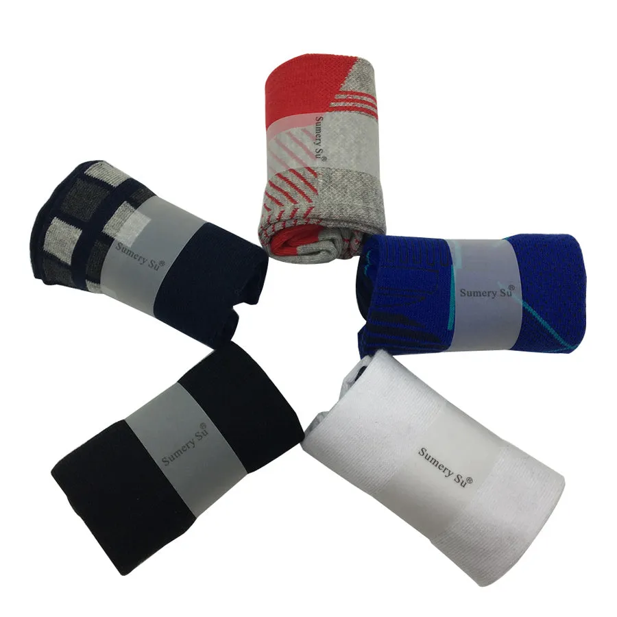 5 Pairs Lot Casual Outdoor Running No Show Cotton Low Cut Ankle Socks for Men