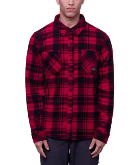 686 Sierra Fleece Flannel Oxblood Plaid