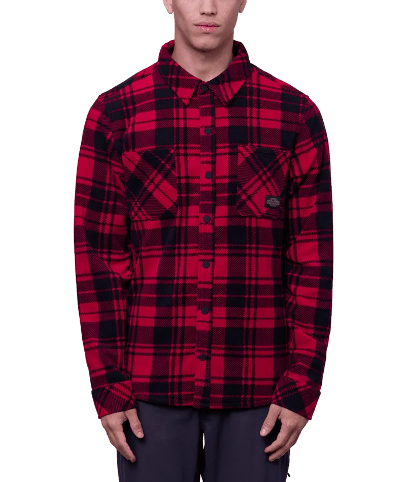 686 Sierra Fleece Flannel Oxblood Plaid