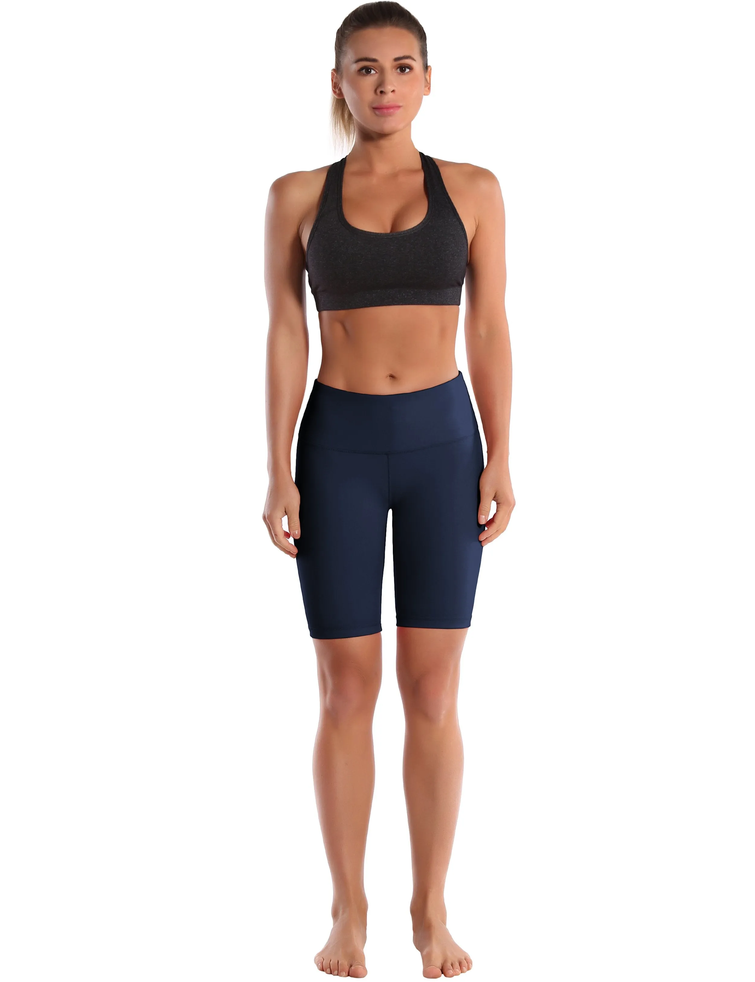 8 High Waist yogastudio Shorts darknavy ins_yogastudio