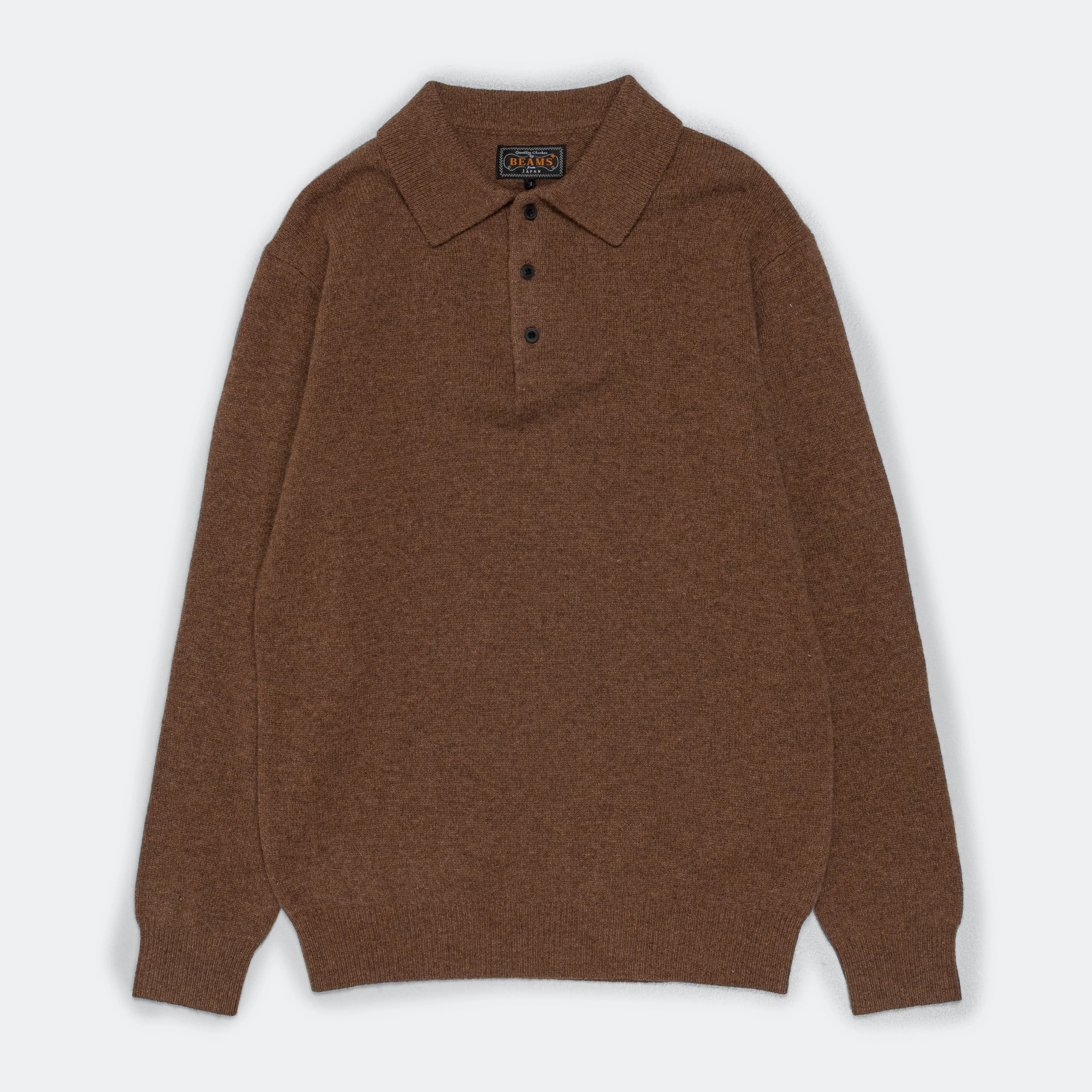 9G Knit Polo - Brown