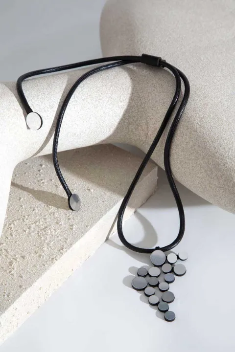 Abstraction Asymmetric Pendant Necklace