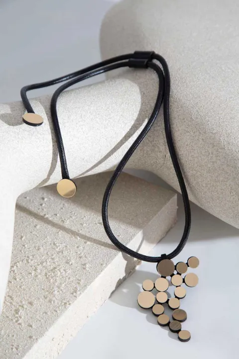 Abstraction Asymmetric Pendant Necklace