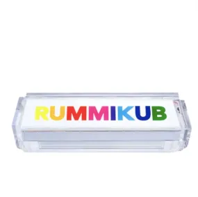 Acrylic White Multi Rummikub Game