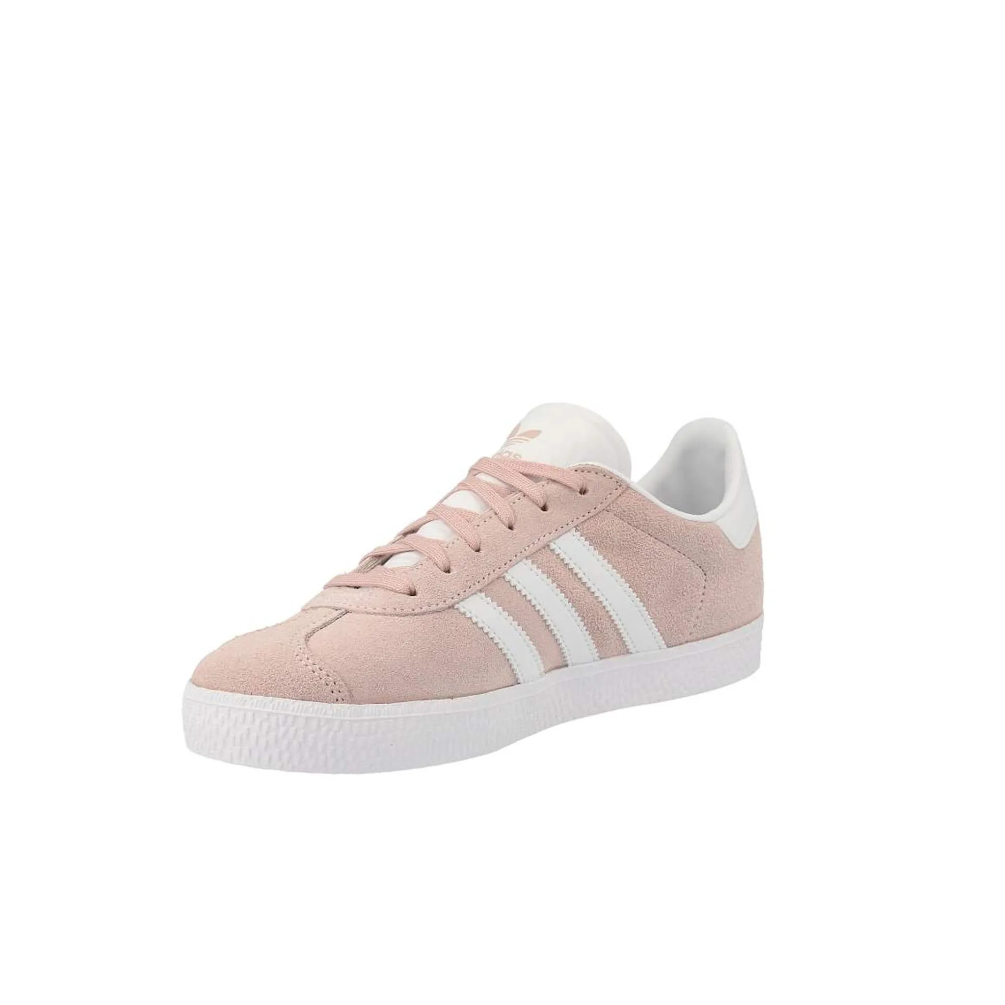 Adidas Gazelle J Lace-Up Pink Suede Leather Kids Trainers BY9544