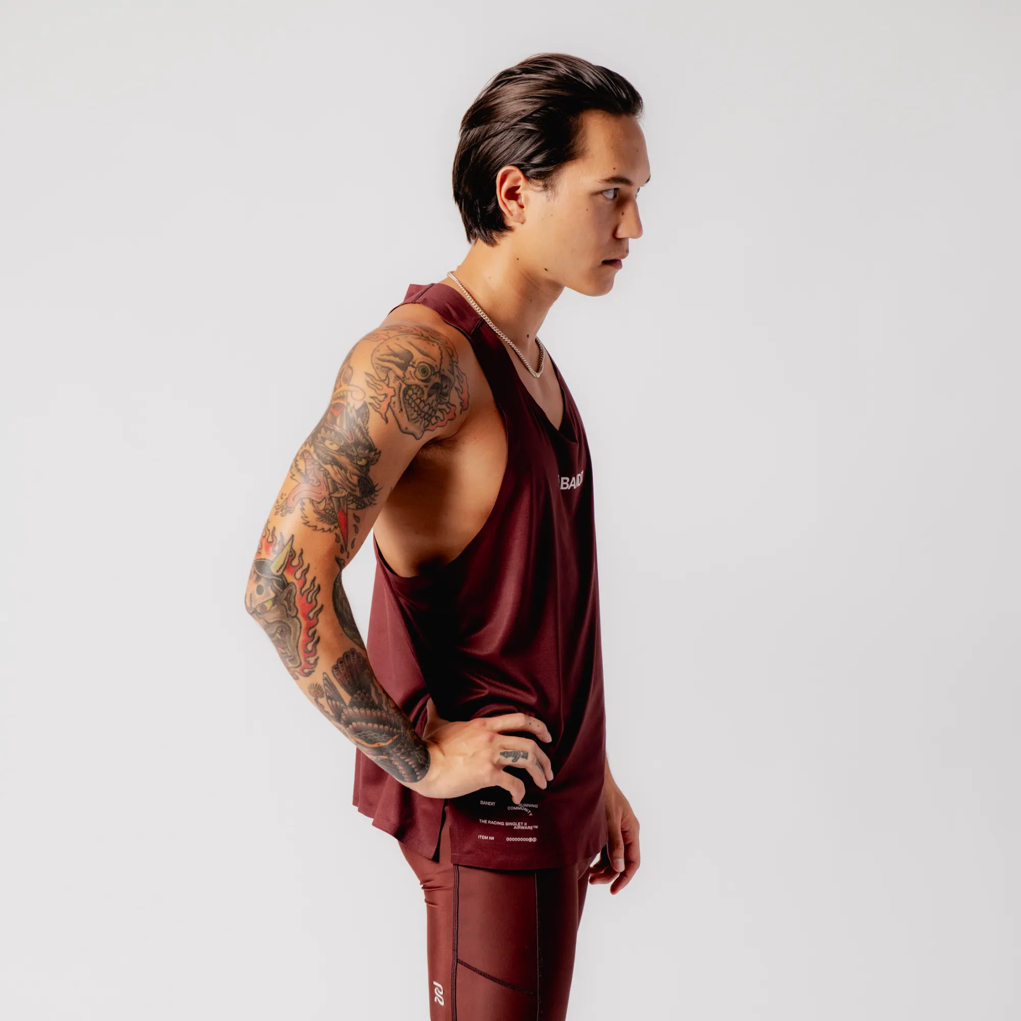 Airware™ Performance Singlet - Deep Cherry