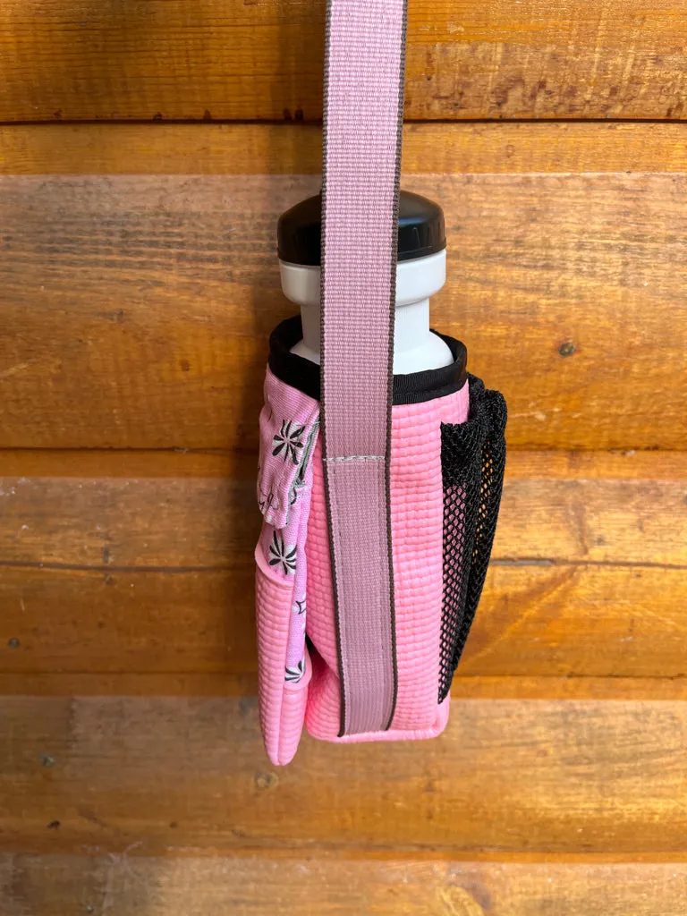 Ajax Pink Water Bottle Holder/Purse-Bandana Print Fabric