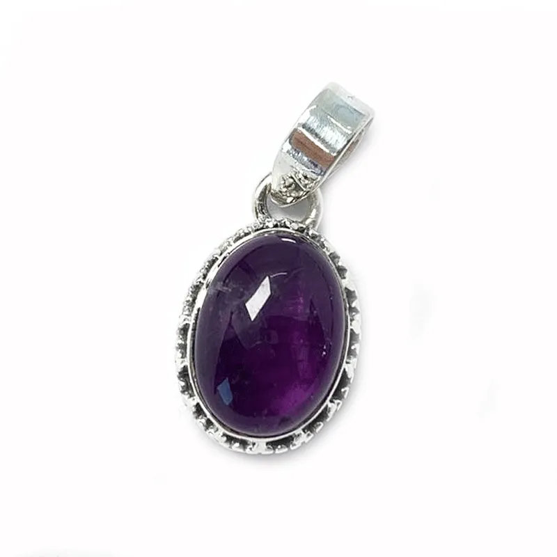 Amethyst Small Boho Style Pendant