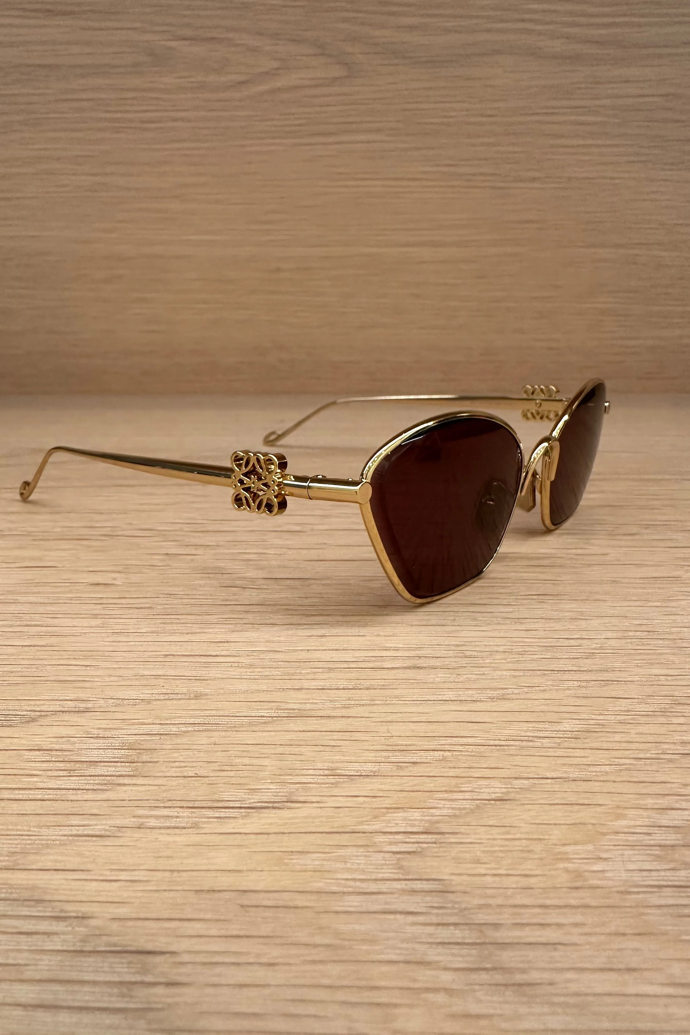 ANAGRAM HEXAGONAL SUNGLASSES IN GOLD METAL - LW40115U