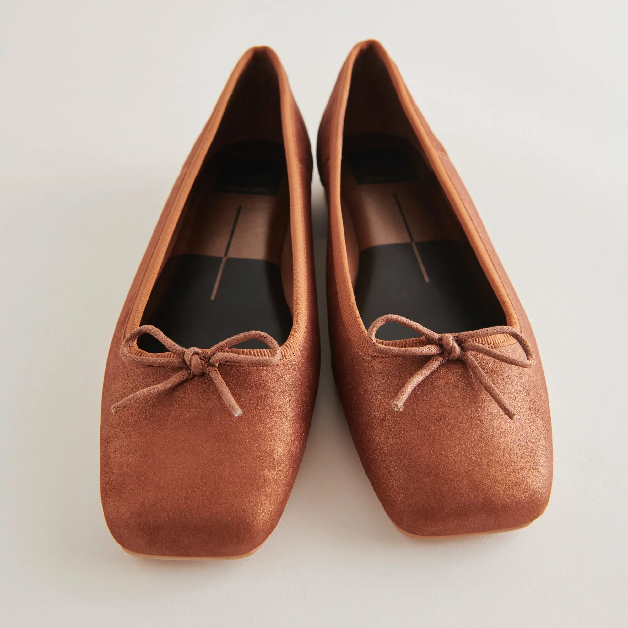 ANISA BALLET FLATS COPPER METALLIC SUEDE