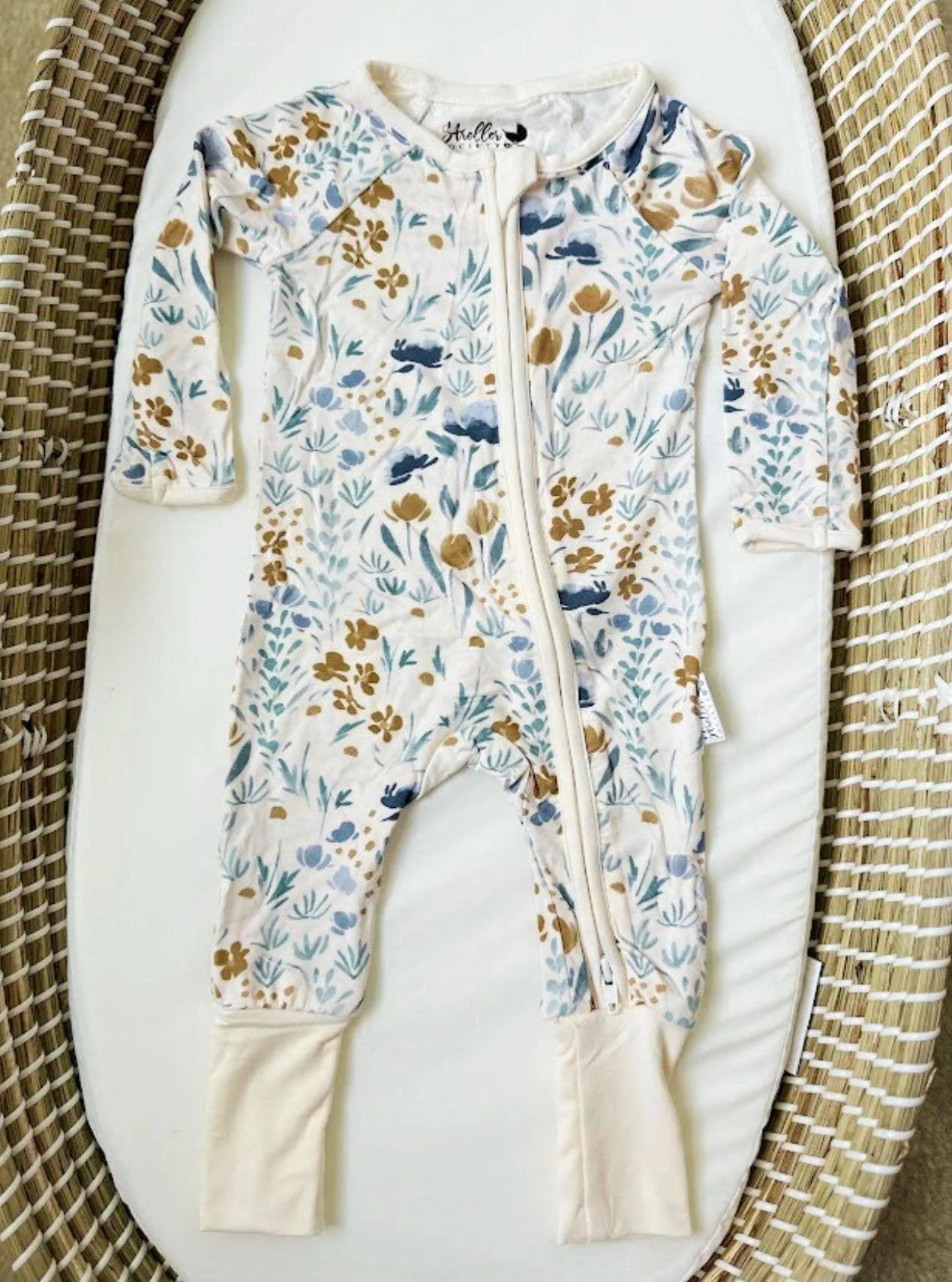 Bamboo Convertible Pajama - Blue Floral