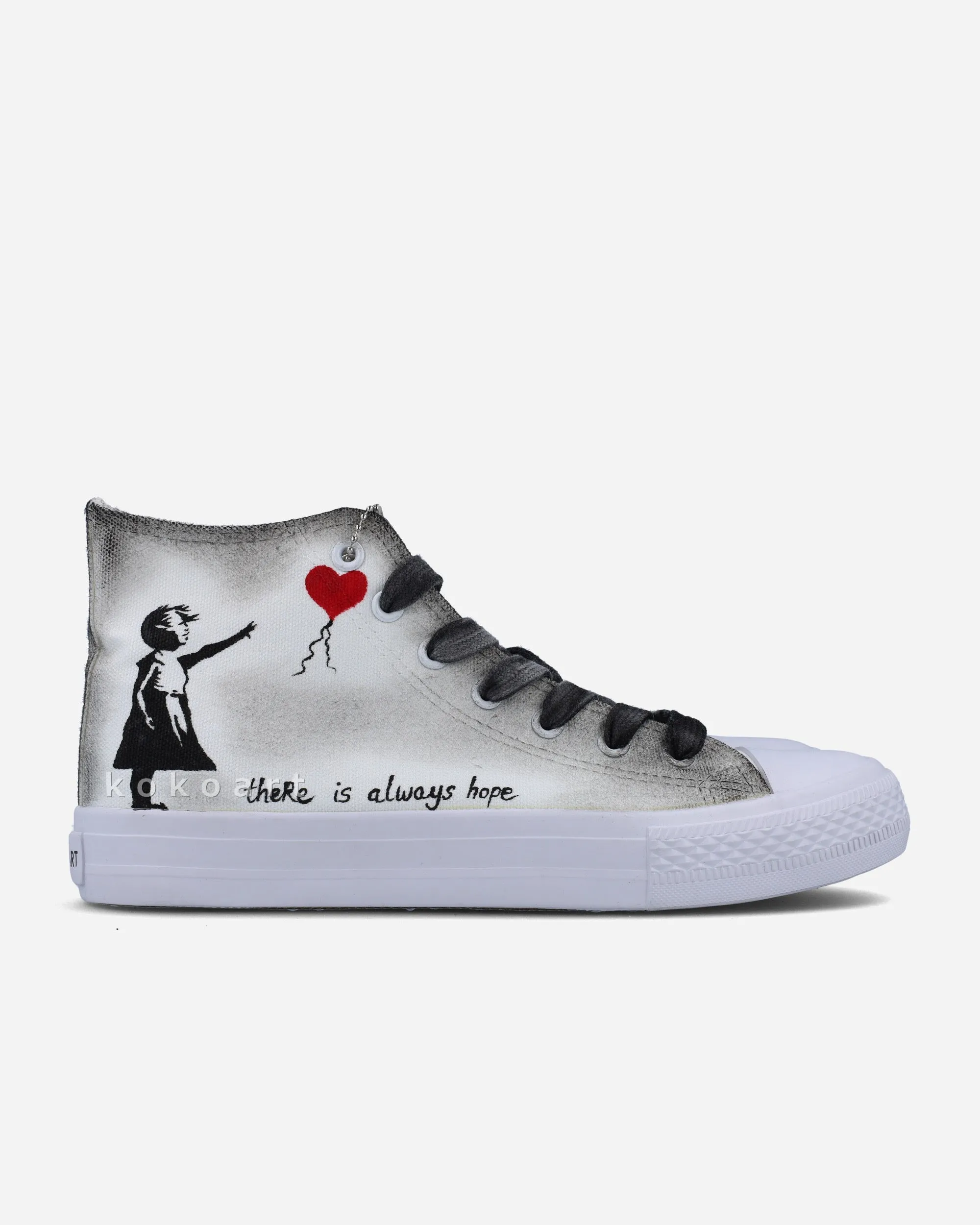 Banksy Hand Painted Shoes