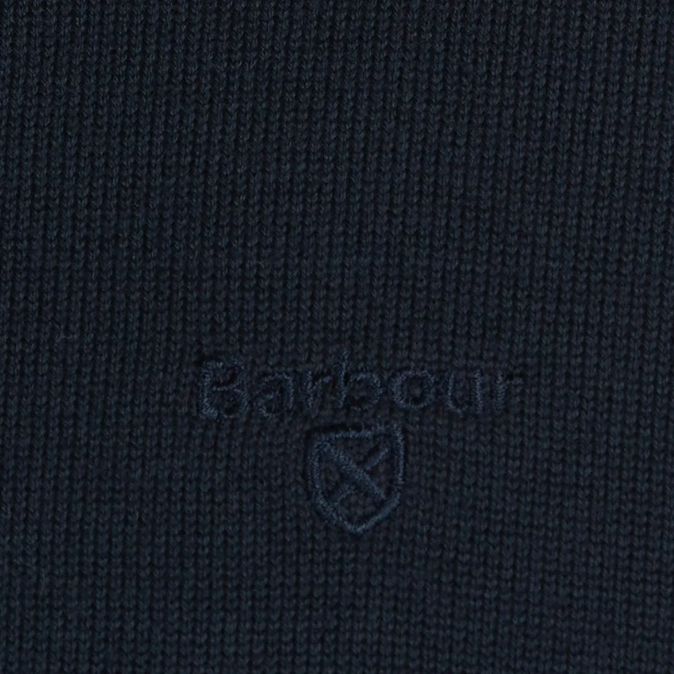 Barbour Pima Cotton Crew Neck Navy