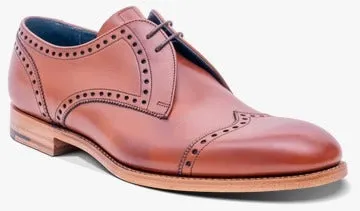 Barker Matlock Derby Brogue Shoe - Chestnut Calf