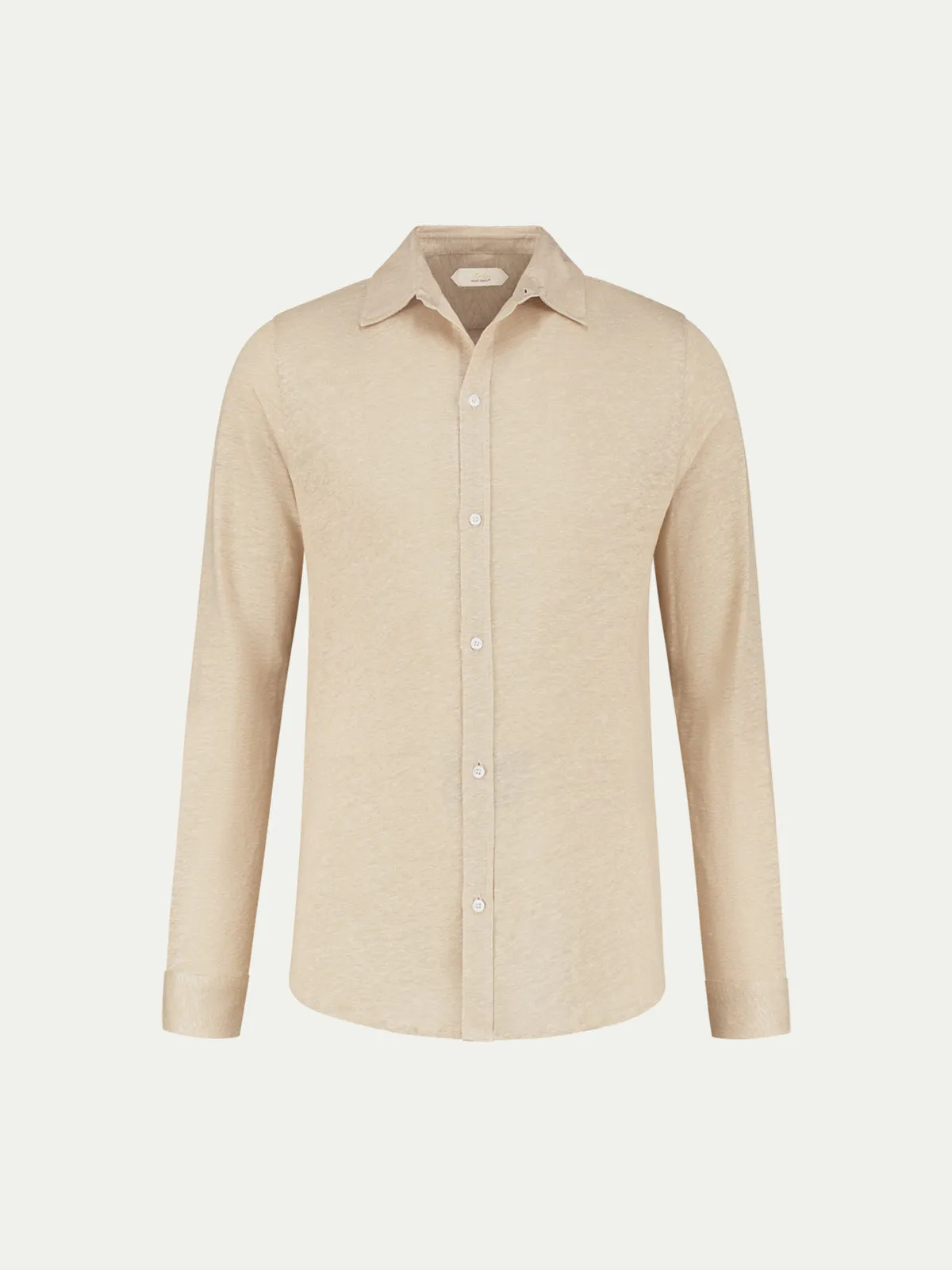 Beige Linen Bayside Shirt