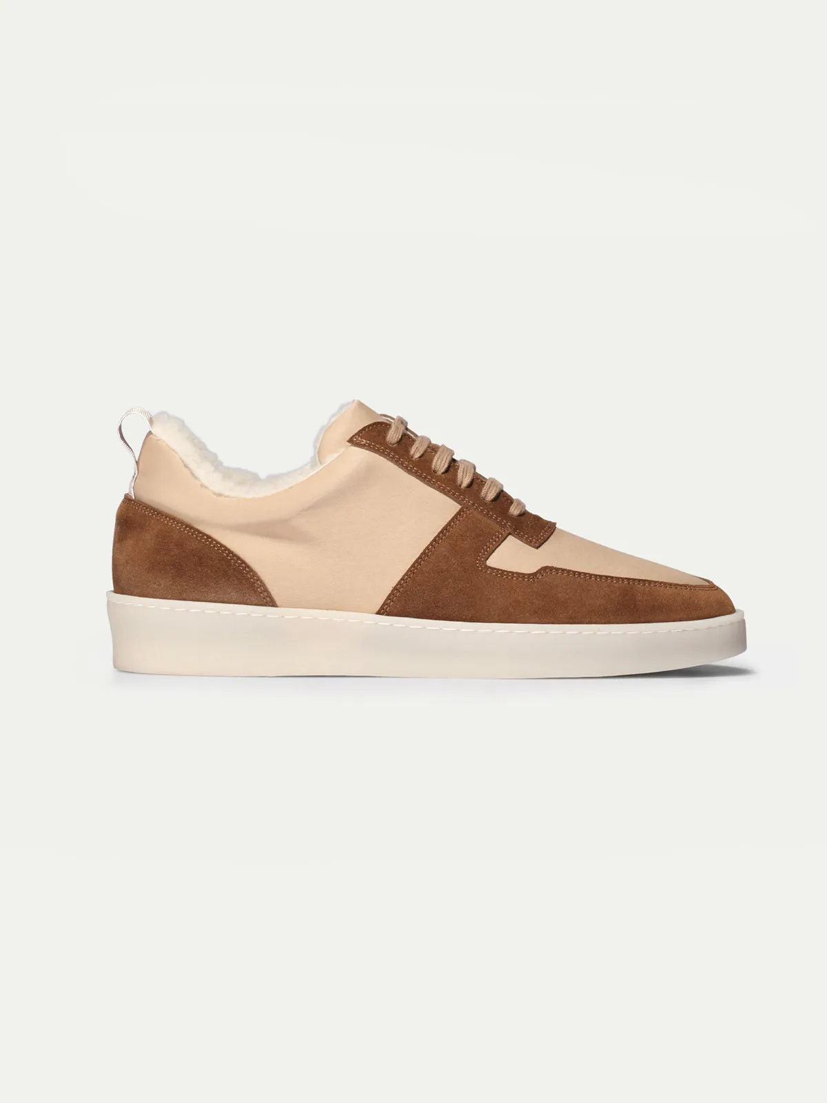 Beige Shearling Bayside Sneaker