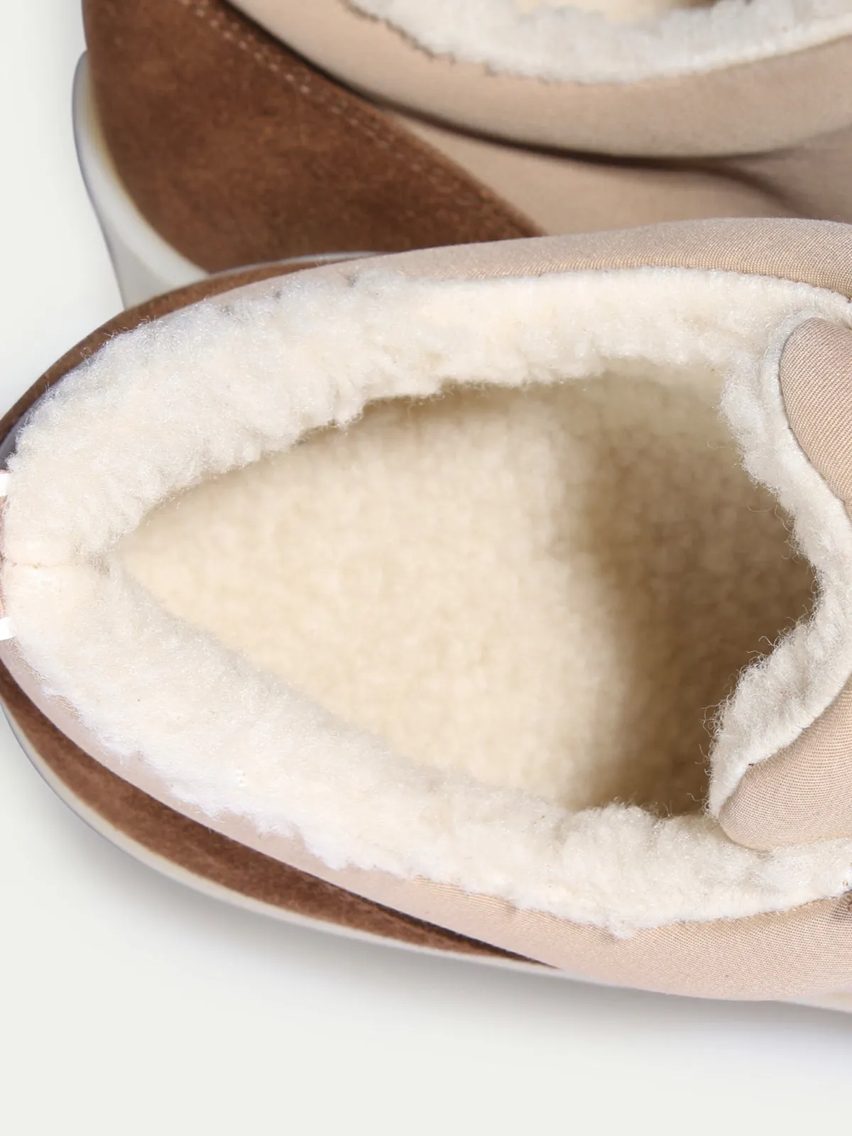 Beige Shearling Bayside Sneaker