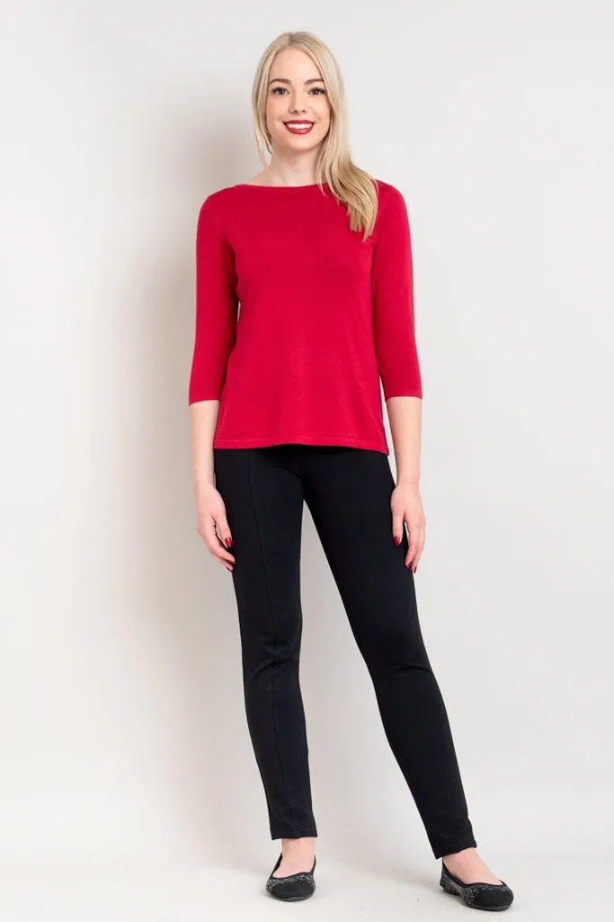 Betula Sweater, Lipstick, Bamboo Cotton - Final Sale