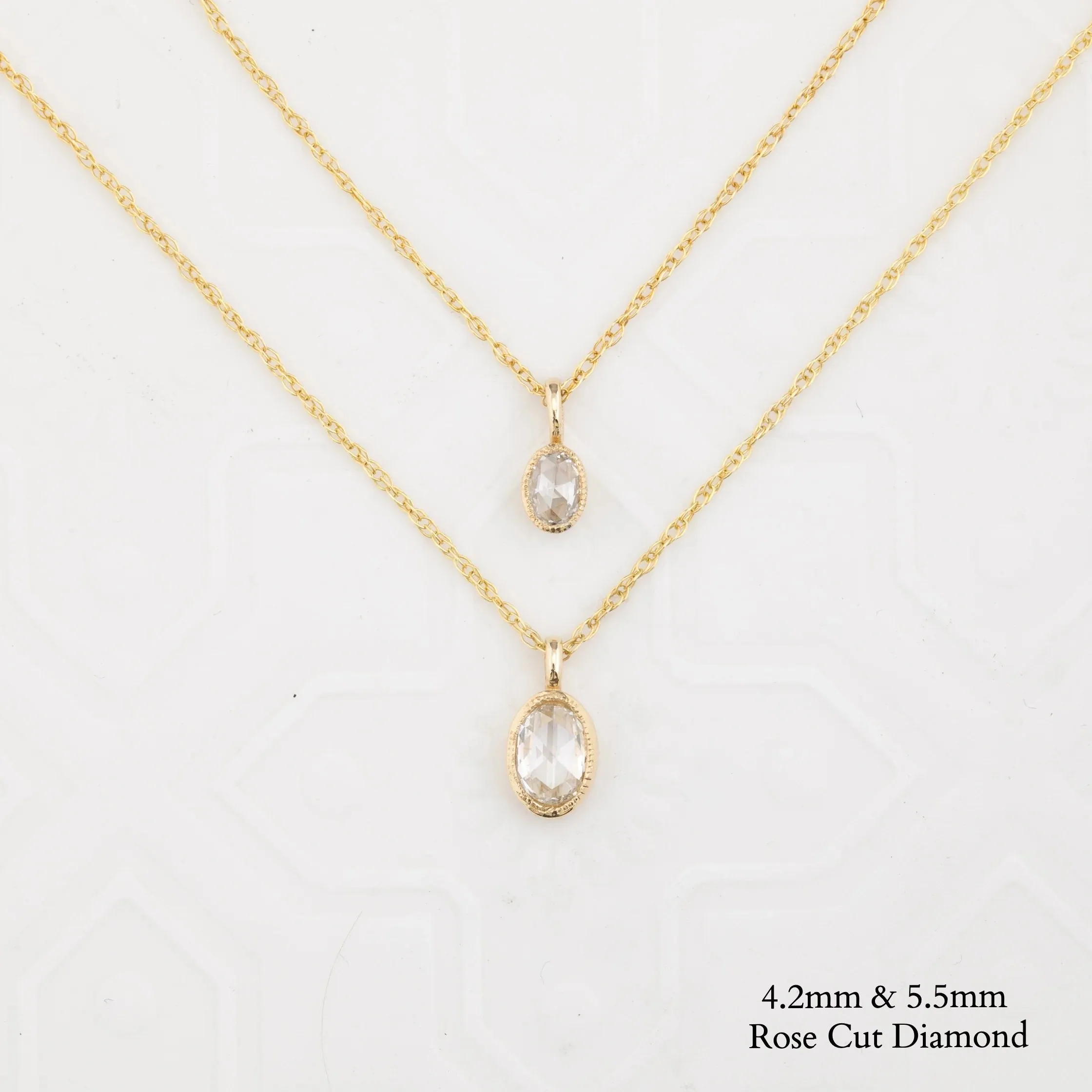 Bezel Set Charm Necklace Setting (Oval 4-6mm)