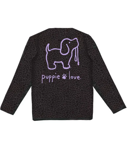 BLACK LEOPARD LOGO PUP, ADULT LS