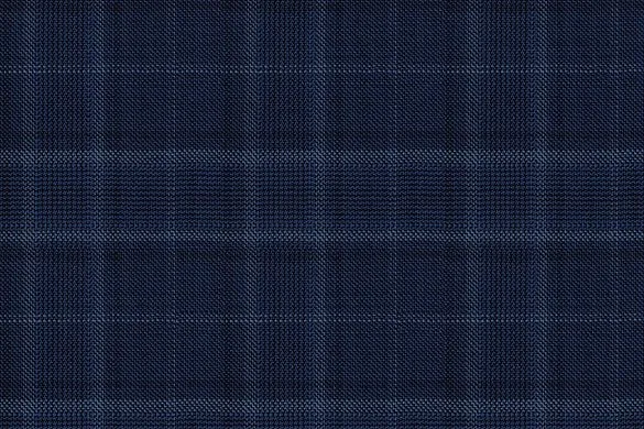 Blue Check 100% Wool (Ref-838102)