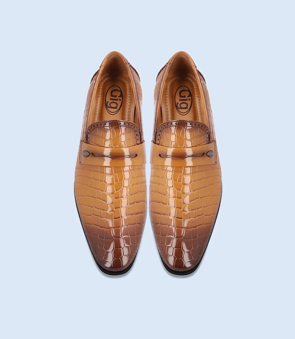 BM5050-TAN-Men Formal Slip-on's