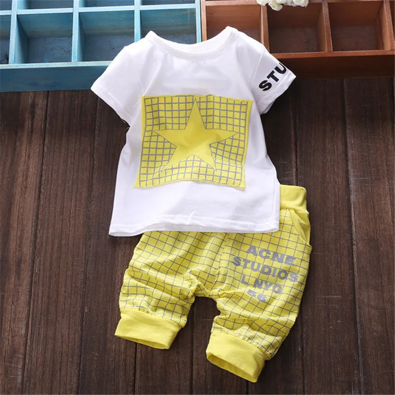 Boys Star Image Top Pants 2 Pcs Set