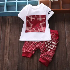 Boys Star Image Top Pants 2 Pcs Set