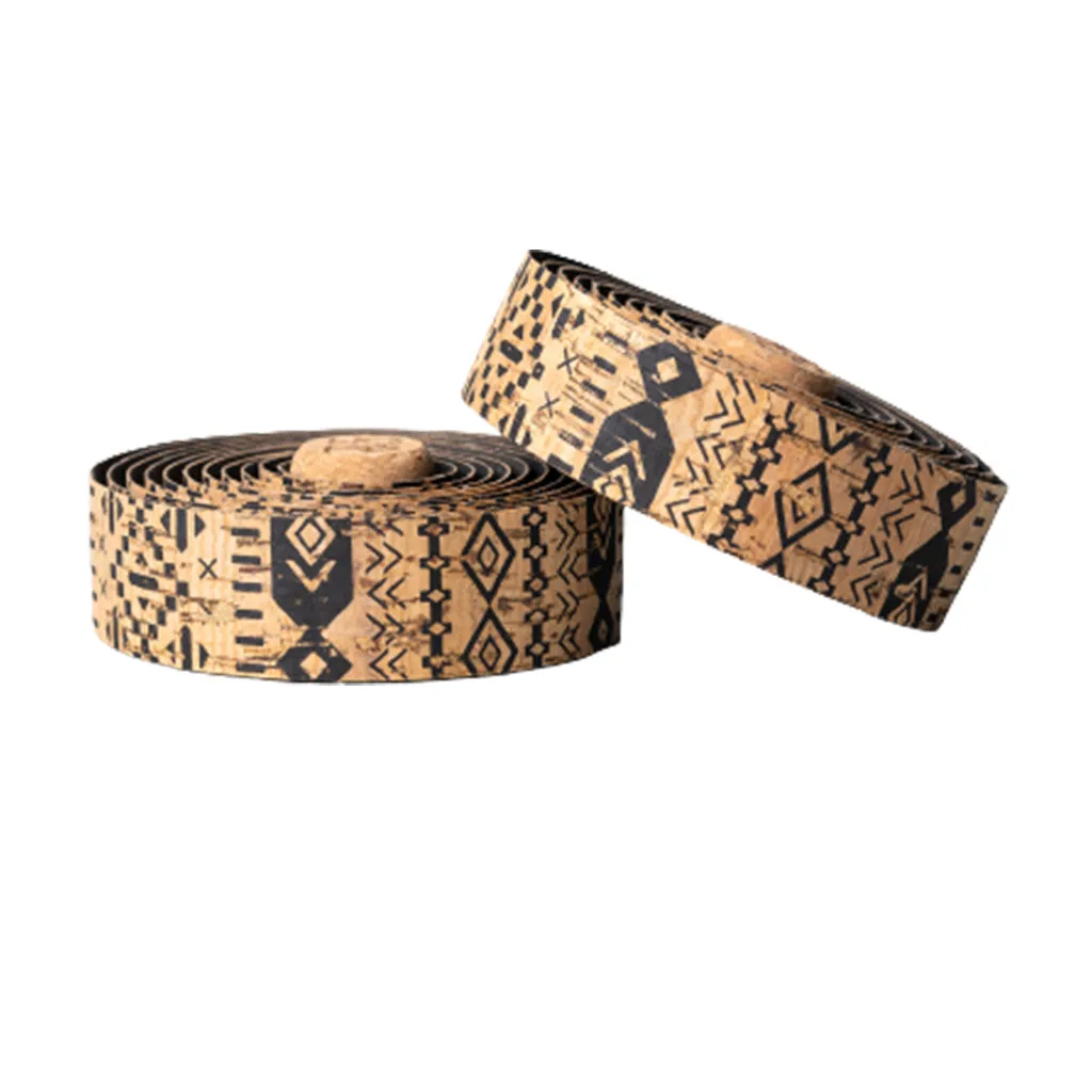 BTP Natural Cork Bartape - Black/Pattern