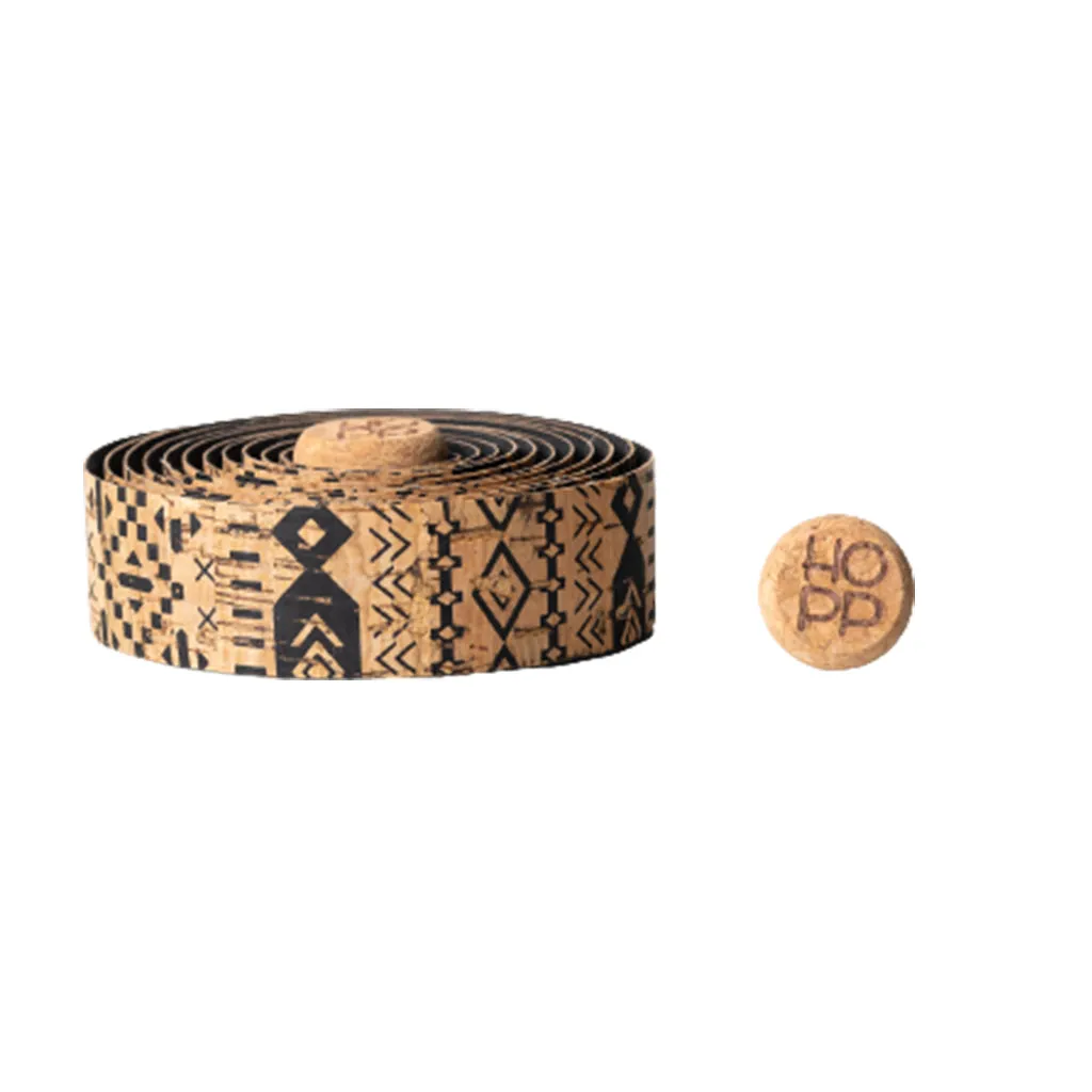 BTP Natural Cork Bartape - Black/Pattern