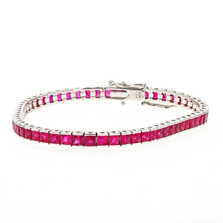 Burma Ruby Line Bracelet