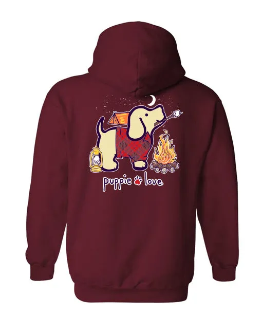 CAMPING PUP, ADULT HOODIE