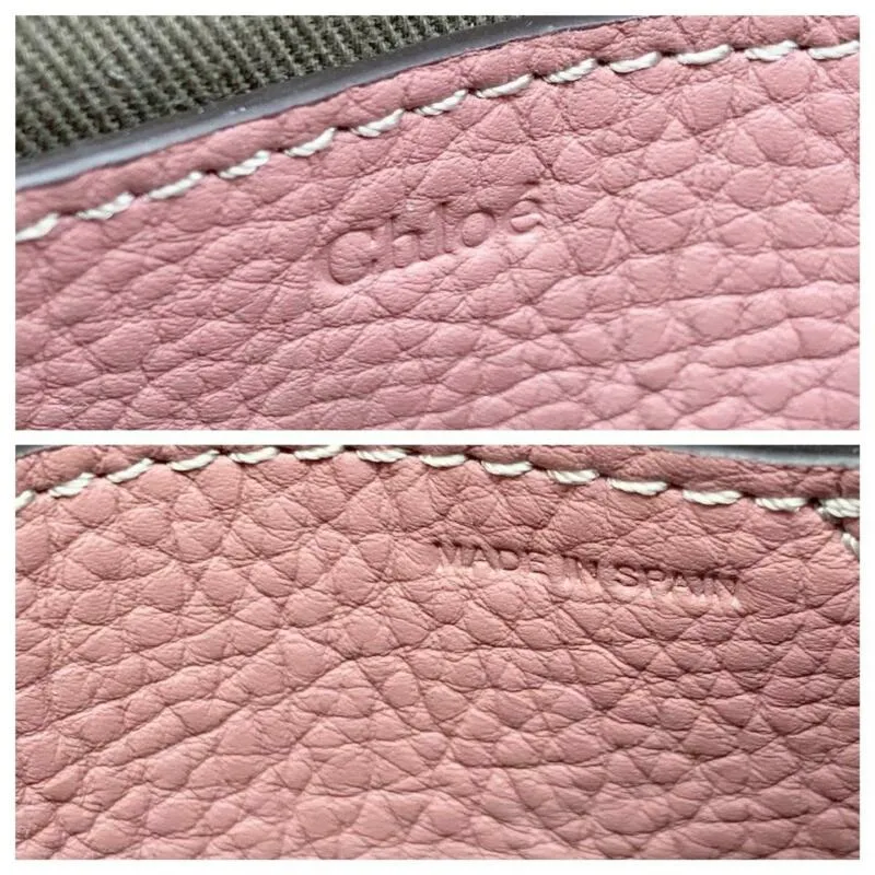 Chloé Belt Marcie Convertible Pink Leather Messenger Bag