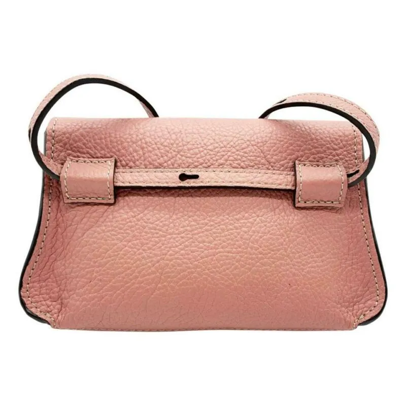 Chloé Belt Marcie Convertible Pink Leather Messenger Bag