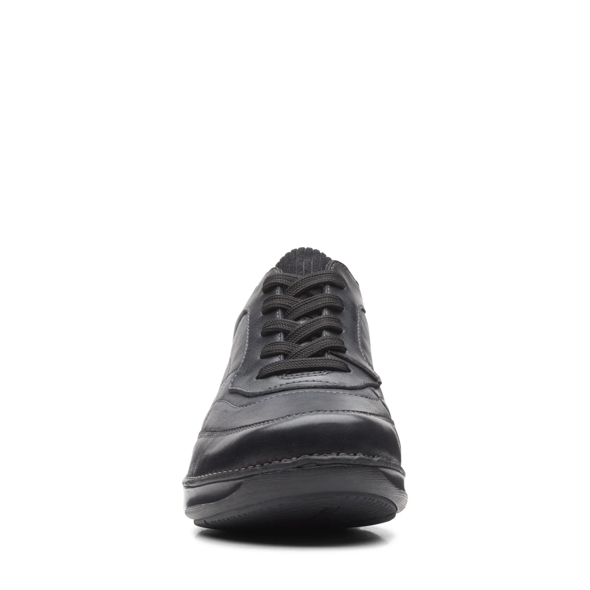 Clarks Appley Tie Black Leather