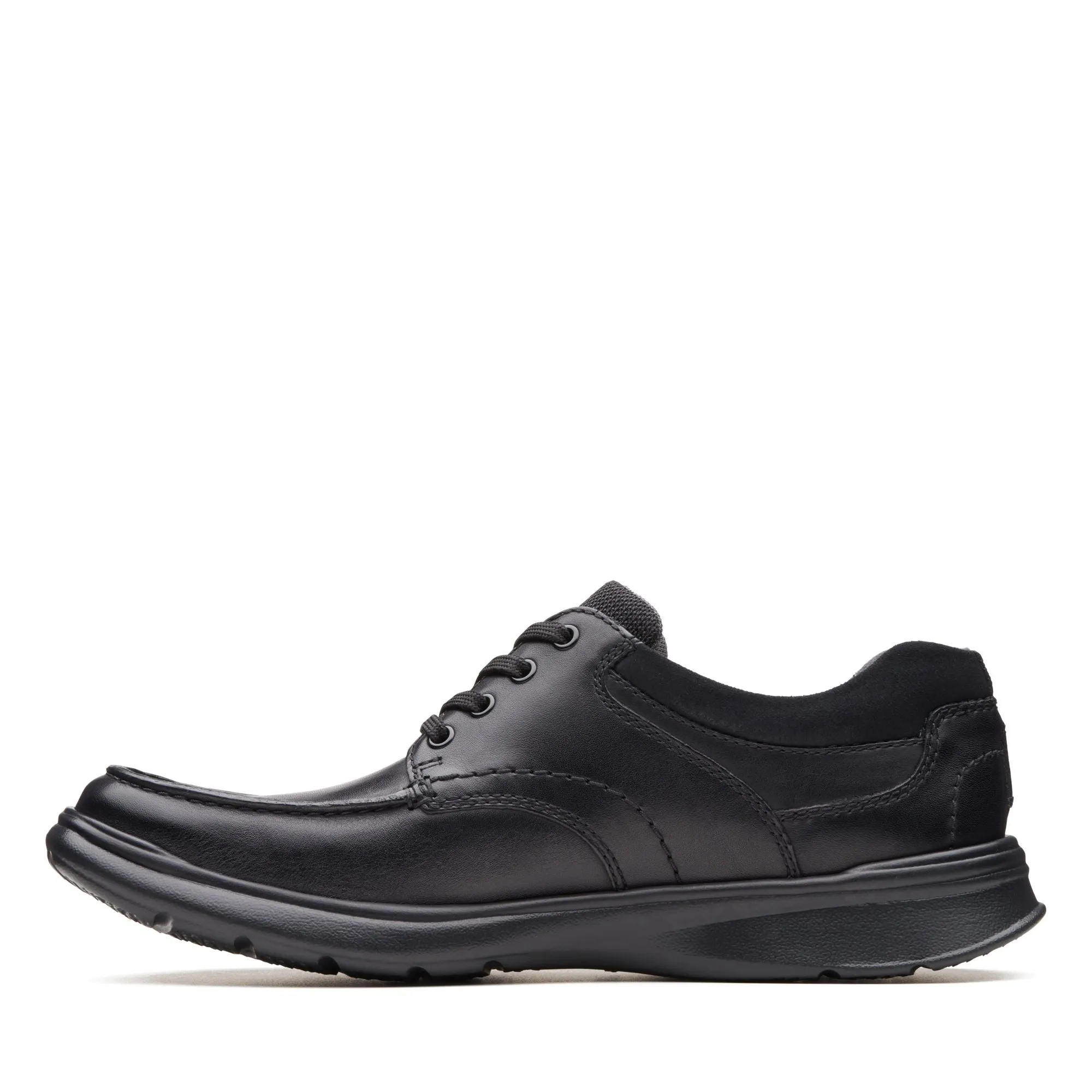 Clarks Cotrell Edge Black Smooth Leather - Standard Width