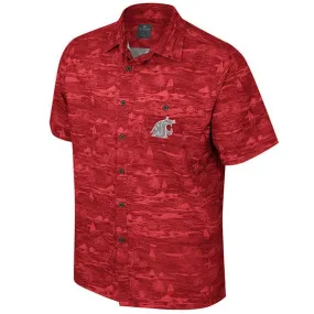 Colosseum Mens Crimson Tropical Button Down