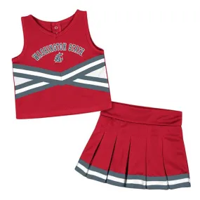 Colosseum Toddler Washington State Cougars Cheerleader Outfit Set