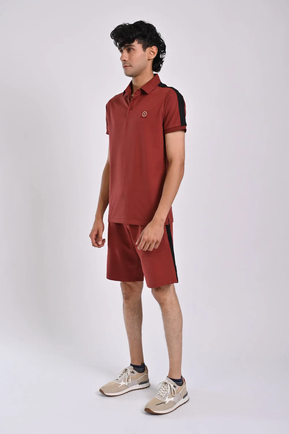 CONTRAST SLEEVE PANEL POLO